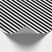 白モダンと黒の誕生日パーティー ラッピングペーパー (角)