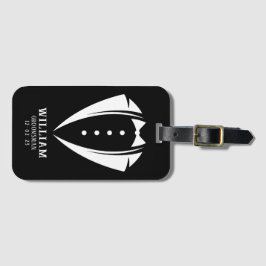 白モダンと黒のTuxedoのグルマンギフト ラゲッジタグ