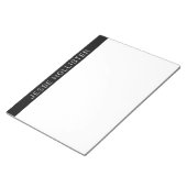 白モダンの名前またはビジネス ノートパッド (アングル)