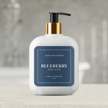 白モダンの縁ど編集可能カラー製品ラベル