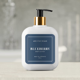 白モダンの縁ど編集可能カラー製品ラベル スクエアシール