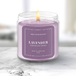 白モダンの縁ど編集可能カラー製品ラベル スクエアシール