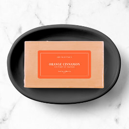 白モダンの縁ど編集可能カラー製品ラベル ラベル