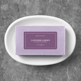 白モダンの縁ど編集可能カラー製品ラベル ラベル