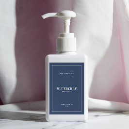 白モダンの縁ど編集可能カラー製品ラベル ワインラベル