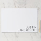 白モダンの黒名 ペーパーパッド (インサイチュ)