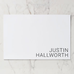 白モダンの黒名 ペーパーパッド