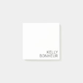 白モダンの黒名 ポストイット (正面)