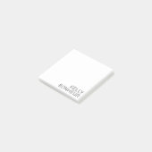 白モダンの黒名 ポストイット (アングル)