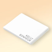 白モダンの黒名 ポストイット