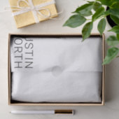 白モダンの黒名 薄葉紙 (ギフト)