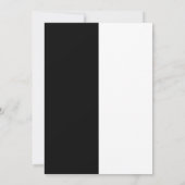 白モダンはっきりした白の結婚式の招待 招待状 (裏面)