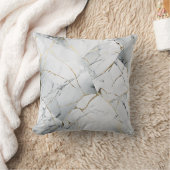 白モダンエレガントと金ゴールド クッション (ブランケット)