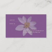 白モダンエレガントデイジー紹介カード 紹介カード (裏面)