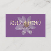 白モダンエレガントデイジー紹介カード 紹介カード (正面)