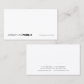 白モダンエレガントプロフェッショナルシンプル平野 名刺 (正面/裏面)