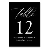 白モダンエレガント書の結婚書 テーブルナンバー (裏面)