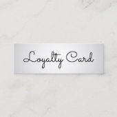 白モダンエレガント美しいサロン ロイヤリティカード (正面)