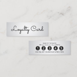 白モダンエレガント美しいサロン ロイヤリティカード