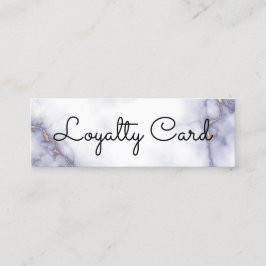 白モダンエレガント美しいサロン ロイヤリティカード