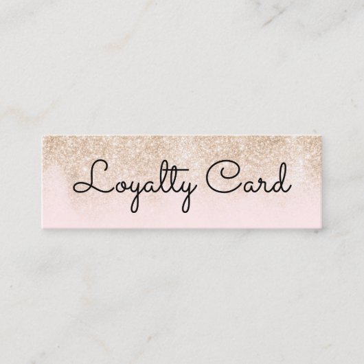 白モダンエレガント美しいサロン ロイヤリティカード (正面)