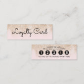 白モダンエレガント美しいサロン ロイヤリティカード (正面/裏面)