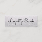 白モダンエレガント美しいサロン ロイヤリティカード (正面)