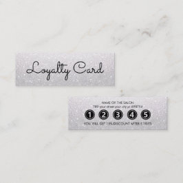 白モダンエレガント美しいサロン ロイヤリティカード