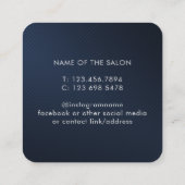 白モダンエレガント美しいサロン 予約カード (裏面)