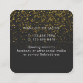 白モダンエレガント美しいサロン 予約カード (裏面)