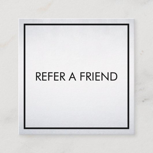 白モダンエレガント美しいサロン 紹介カード (正面)