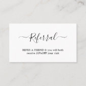 白モダンエレガント金ゴールドフェイクハート美しい 紹介カード (正面)