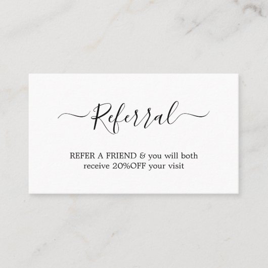 白モダンエレガント金ゴールドフェイクハート美しい 紹介カード (正面)