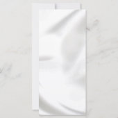 白モダンエレガント黒歓迎感謝していと (裏面)