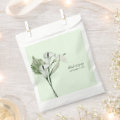 白モダンカエレガントラ・リリー結婚ズ フェイバーバッグ (クリップ留めされた状態)