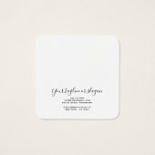 白モダンシンプルスタッド耳飾り表示正方形 (裏面)