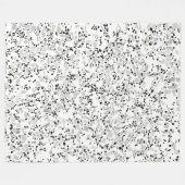 白モダンテラッツォ フリースブランケット (正面(横))