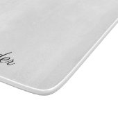 白モダンテンプレート、黒スクリプトキッチン カッティングボード (角)