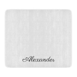 白モダンテンプレート、黒スクリプトキッチン カッティングボード