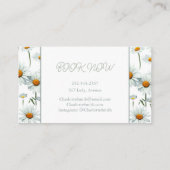 白モダンデイジー |フローラトレンディー 名刺 (裏面)