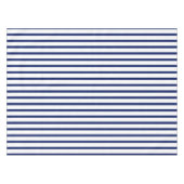 白モダンネイビーストライプブルーエレガント テーブルクロス (正面(横))