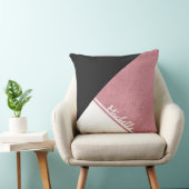 白モダンバラ金ゴールド黒の三角形 クッション (椅子)