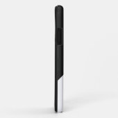 白モダンバラ金ゴールド黒の三角形 Case-Mate iPhoneケース (裏面/右)