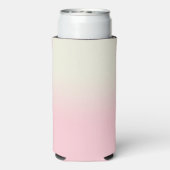 白モダンパステルピンクグラデーショングラデーション スリム缶クーラー (Seltzer裏面)