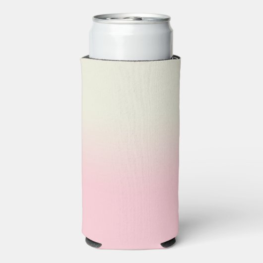 白モダンパステルピンクグラデーショングラデーション スリム缶クーラー (Seltzer裏面)