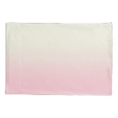 白モダンパステルピンクグラデーショングラデーション 枕カバー (裏面-左)