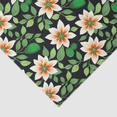 白モダンフローラ 薄葉紙 (詳細)