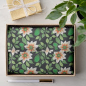 白モダンフローラ 薄葉紙 (ギフト)