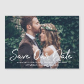 白モダンブラシ付きスクリプ救ト写真Our Date (正面)