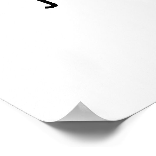 白モダンプロップ結婚の写真フレーム ポスター (角)